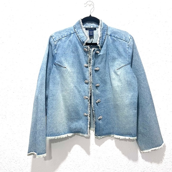 Boston Proper Light Blue Denim Jacket - Picture 7 of 8